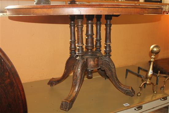 Inlaid oval  loo table(-)
